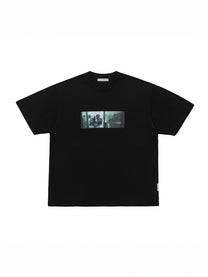 &quot;The Thirteenth Floor&quot; Boxy Graphic T-Shirt